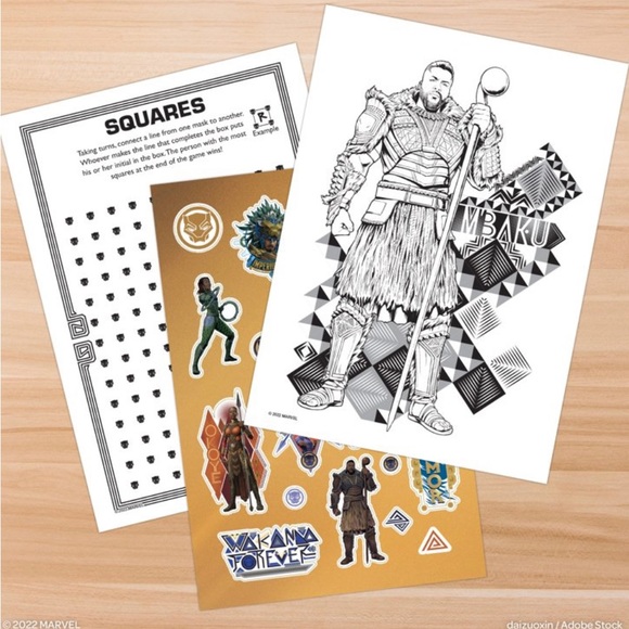 DISNEY MARVEL Black Panther Wakanda Forever Movie Activity & Coloring book 2022 - Picture 4 of 5